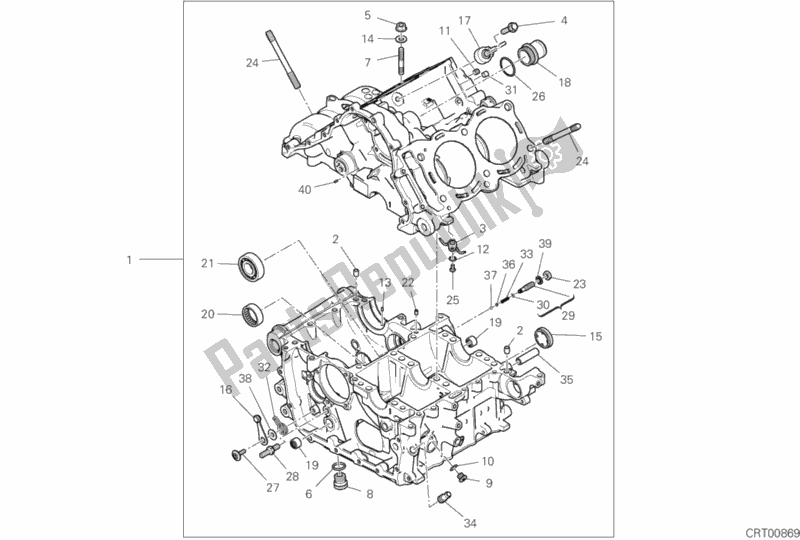 Tutte le parti per il 09a - Coppia Semicarter del Ducati Superbike Superleggera V4 USA 998 2020